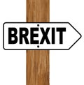 Brexit Direction Arrow Sign