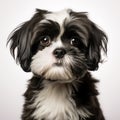 Minimal Retouched Shih Tzu Breed Pet Stock Photography