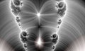 White black fractal new background, texture Royalty Free Stock Photo