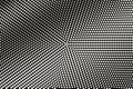 White on black halftone vector texture. Diagonal dotted gradient. Centered dotwork surface for vintage effect Royalty Free Stock Photo