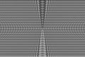 White and black hypnotic optical illusion pattern. Abstract background. Monochrome glitch effect texture