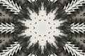 White black Kaleidoscope pattern abstract background. Circle pattern. Abstract fractal kaleidoscope background. Abstract fractal p Royalty Free Stock Photo