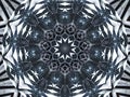 White black Kaleidoscope pattern abstract background. Circle pattern. Abstract fractal kaleidoscope background. Abstract fractal p Royalty Free Stock Photo