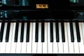 White and black keys of a piano keyboard Royalty Free Stock Photo