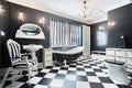 White and black modern bathroom Royalty Free Stock Photo