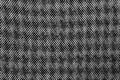 White Black natural texture of knitted wool textile material background. White-black crochet cotton fabric woven canvas texture. Royalty Free Stock Photo