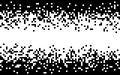 White and black pixel background. Minimal design with monochrome squares. Abstract halftone gradient. Random texture