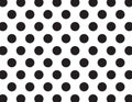 White and Black Polka Dots Royalty Free Stock Photo