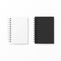 White And Black Realistic Notebooks