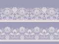 White and black seamless lace Royalty Free Stock Photo