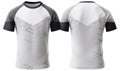 white and black sports jersey mockup Royalty Free Stock Photo