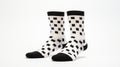 White And Black Square Pattern Socks: Wide Lens, Matt Fraction, Realistic Shots