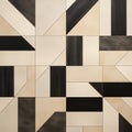 Monopol Tile: Geometric Dark Bronze And Beige Mosaic Pattern Royalty Free Stock Photo