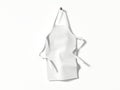 White blank apron hanging. 3d rendering Royalty Free Stock Photo