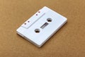 White blank audio cassette Royalty Free Stock Photo