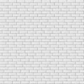 White blank brick wall seamless pattern texture Royalty Free Stock Photo