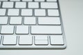 White Blank computer keyboard in Modern style Royalty Free Stock Photo