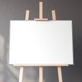 White blank canvas. 3d rendering Royalty Free Stock Photo