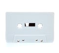 White blank cassette on white