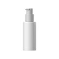 White blank cosmetic bottle with batcher