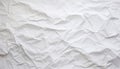 White Blank Crumpled and Creased Paper Poster Texture Background. Generative ai Royalty Free Stock Photo