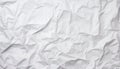 White Blank Crumpled and Creased Paper Poster Texture Background. Generative ai Royalty Free Stock Photo