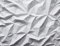 White blank crumpled wrinkled paper sheet texture pattern creative background