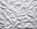 White blank crumpled wrinkled paper sheet texture pattern creative background