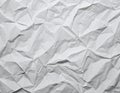 White blank crumpled wrinkled paper sheet texture pattern creative background