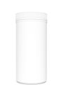 White Blank Cylindrical Container. 3d Rendering