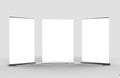 White blank empty high resolution Business Roll Up and Standee Banner display mock up Template for your Design Presentation. 3d r Royalty Free Stock Photo