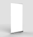 White blank empty high resolution Business Roll Up and Standee Banner display mock up Template for your Design Presentation. 3d r Royalty Free Stock Photo