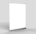 White blank empty high resolution Business Roll Up and Standee Banner display mock up Template for your Design Presentation. 3d r Royalty Free Stock Photo