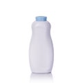 White blank empty powder bottle. Studio shot isolated on white b Royalty Free Stock Photo