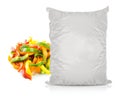 White Blank Foil Food Bag Royalty Free Stock Photo