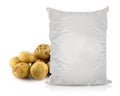 White Blank Foil Food Bag Royalty Free Stock Photo