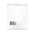 White Blank Foil Pouch Packaging For Salt, Sugar, Sachet With Barcode