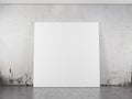 White blank frame against the wall Royalty Free Stock Photo