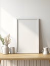 White blank frame mockup Royalty Free Stock Photo