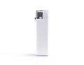 White blank gas lighter mock up stand isolated.