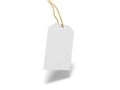 White blank key tag Royalty Free Stock Photo