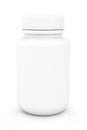 White blank medical pills container Royalty Free Stock Photo