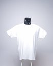 White blank men`s t-shirt template, front view Royalty Free Stock Photo