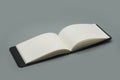 White blank page book notebook notepad paper template