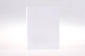 White blank paper box front view on light grey background. Royalty Free Stock Photo