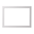 White blank picture frame, realistic horizontal picture frame. Empty white picture frame, mockup template isolated on