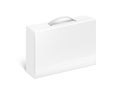 White Blank Plastic Or Carton Case Box With Handle Royalty Free Stock Photo