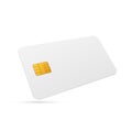 White blank shopping credit card. Credit card for finance. Vector stock illustration Royalty Free Stock Photo