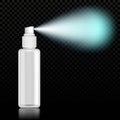 White blank spray bottle