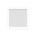 White blank square picture frame isolated on white background. vector illustration Royalty Free Stock Photo